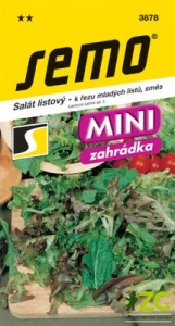 Salát kadeřavý k řezu - směs mladých listů 1,5g - série MINI