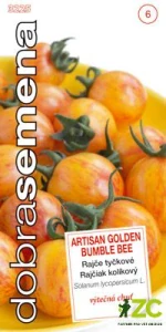 Dobrá semena Rajče tyč. - Artisan Golden Bumble Bee 10s