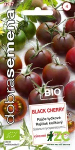 Dobrá semena BIO Rajče tyč. - Black Cherry, třešňové 10s