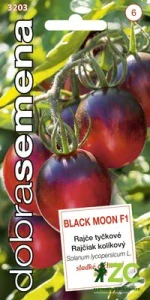 Dobrá semena Rajče tyč. - Black Moon F1 10s černé, koktejlové, chutné