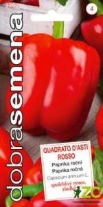 Dobrá semena Paprika zel. - Quadrato D´asti Rosso 0,4g, červená