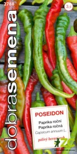 Dobrá semena Paprika zel. beraní roh - Poseidon, pálivý 40s