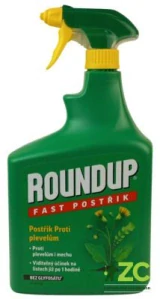 Roundup Fast / bez glyfosátu - 1 l rozprašovač EVERGREEN