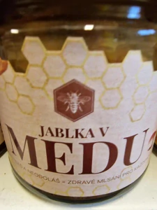 Sušené jablka v medu 220g